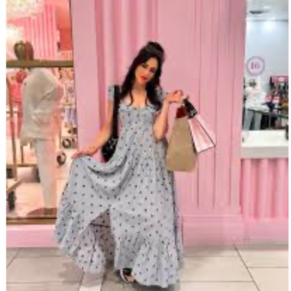 Pilcro Flutter-Sleeve Tiered Midi Dress - Picture 4 of 8